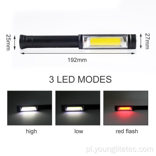 COB Aluminium LED Handheld Work Inspect Pen Light